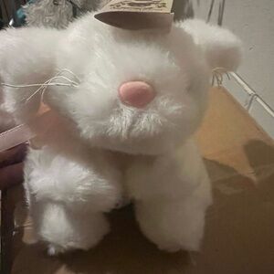 Bearington Collection “Fluffy Jr” White Plush- Style #3046 With Tags